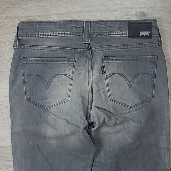 Levis Demi Curve Low  Rise Skinny Jeans Gray Womens 27 - Picture 3 of 6